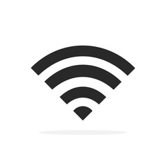Wi-Fi Icon symbol isolated on white background. Vector illustration
