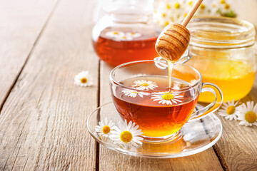 Healthy chamomile herbal tea