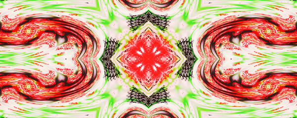 Creative decorative texture floral ornament Raster illustration.