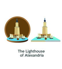 Naklejka premium The Lighthouse of Alexandria