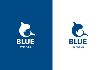 Blue Whale Logo Design 