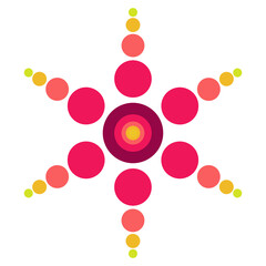 Fibonacci colourful Floral