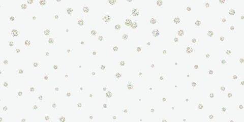 Light multicolor vector doodle template with flowers.