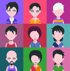 Collection of avatars