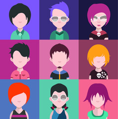 Collection of avatars