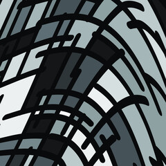 Abstract background with complex pattern of shapes in different colors. Vector illustration.
