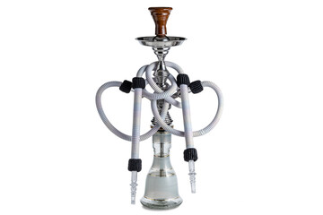 Obraz na płótnie Canvas Isolated hookah or water pipe with hose
