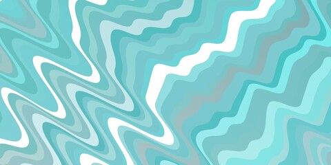 Light BLUE vector background with curved lines. Colorful geometric sample with gradient curves.  Pattern for commercials, ads.
