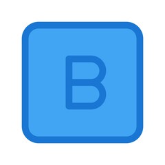 Bold text icon - vector illustration. Text editor font bold format symbol.