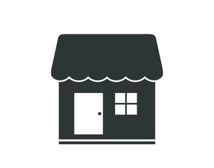 Shop icon.  House icon.  Market icon. 