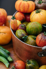 fresh vegetables set