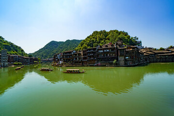 Fototapeta na wymiar Ancient Phoenix City of Fenghuang in china