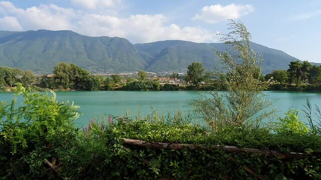 Lake of Telese Terme, Benevento, Italy

This area is surrounded by high mountains.