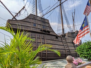 Altes Segelschiff in Melakka Malaysia