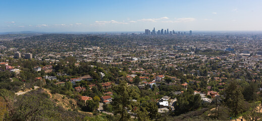 Views from Griffith Observatory over Los Angeles, California, USA