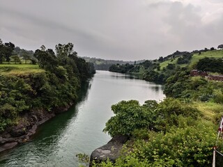 Fototapeta premium view of the river