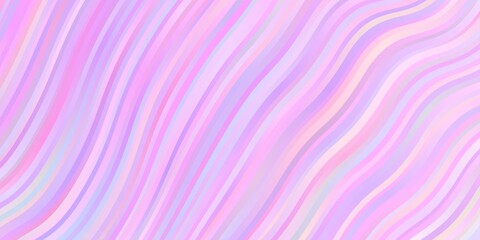 Light Purple vector texture with wry lines. Illustration in abstract style with gradient curved.  Pattern for busines booklets, leaflets