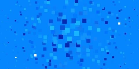 Light BLUE vector pattern in square style. Abstract gradient illustration with rectangles. Template for cellphones.