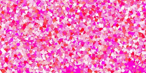 Light blue, green vector template with crystals, triangles.