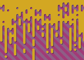 Abstract Rounded Color Lines halftone transition background illustration