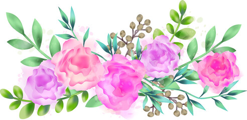 bouquet of pink tulips