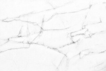 Abstract white marble background wall surface black pattern for design and art work.