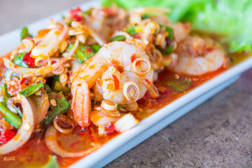 Spicy Lemongrass with Shrimp Salad