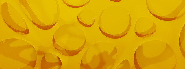 Abstract modern vertical yellow background, 3d rendering