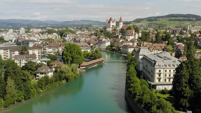 Aerial view of Thun Switzerland