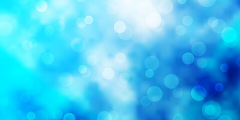 Fototapeta premium Light BLUE vector texture with circles. Abstract colorful disks on simple gradient background. New template for your brand book.