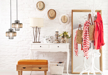 bedroom wooden dressing cabinet and interior design for home, hotel and workplace