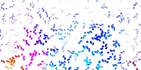 Light multicolor vector pattern with abstract shapes.