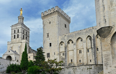 Fototapeta na wymiar Palais des Papes Avignon Vaucluse