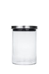 Empty glass jar