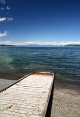 wooden pier on the sea