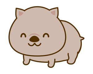 ウォンバットのイラスト