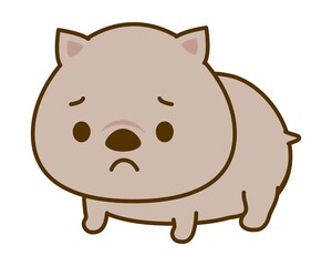 ウォンバットのイラスト