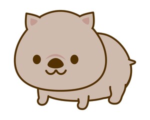 ウォンバットのイラスト