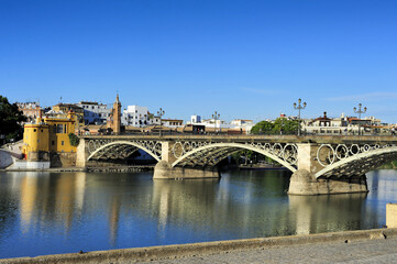 Obraz na płótnie Canvas Isabel II bridge, Seville, Spain