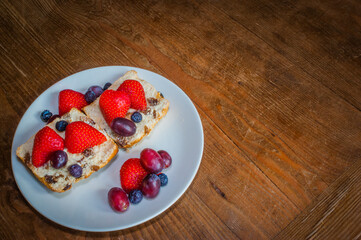 Fresh Fruit and Cake