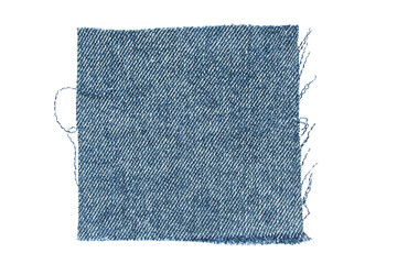 Denim patch isolated