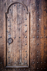 Antique wooden door