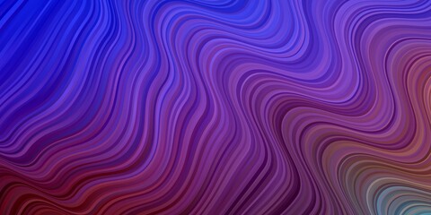 Light Blue, Yellow vector texture with circular arc. Colorful geometric sample with gradient curves.  Best design for your posters, banners.