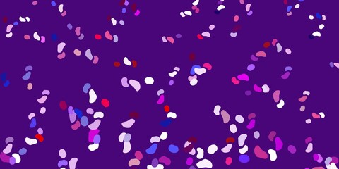 Light blue, red vector backdrop with chaotic shapes.