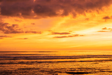 Beautiful landscape sky and clouds after sunset.