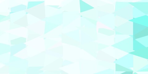 Light green vector triangle mosaic template.