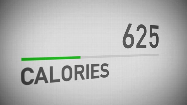 A hypothetical counter tallies the number of calories. 2,000 calories per day is often cited as a healthy amount.	