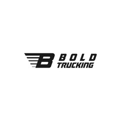 B Trucking Transport Logo Design Template