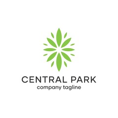 Cannabis Weed Central Park Logo Forum Design Idea