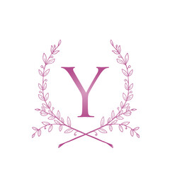 Pink Letter Y Garden